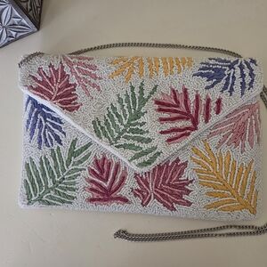 Colorful Beaded Clutch/Crossbody Bag